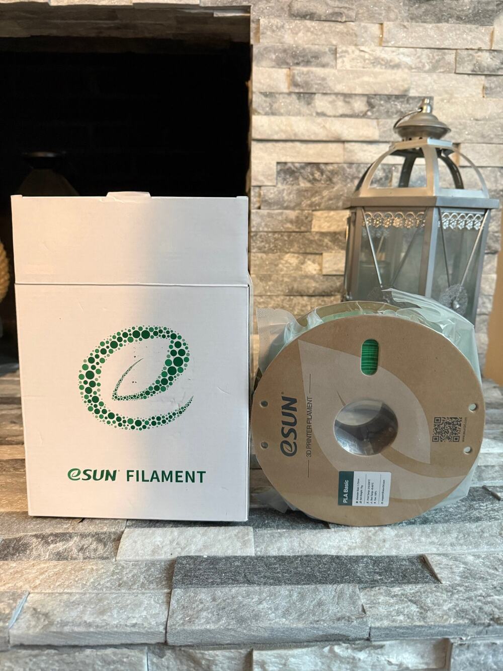 eSUN PLA-Basic Filament 1.75mm 1KG Spool Green 3D Printer